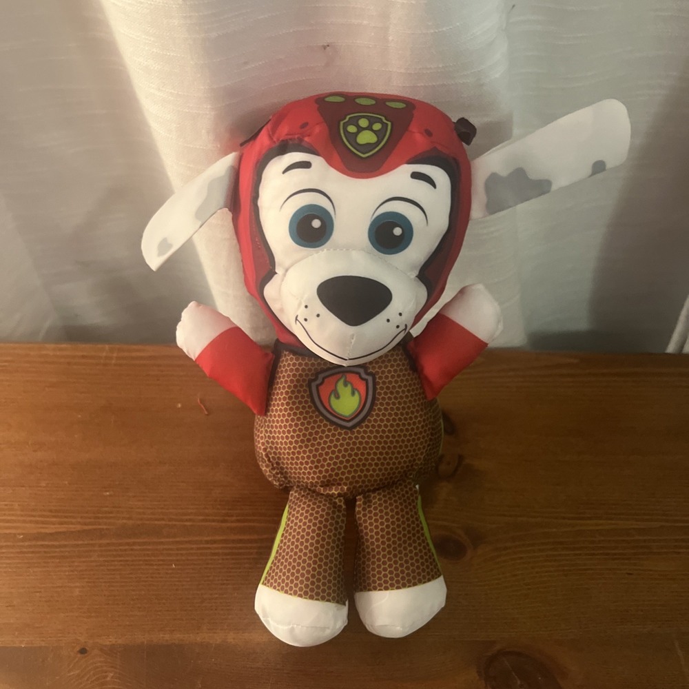 Paw Patrol Aqua Pups Marshall 9" Swim Huggable‎ Floating Friend Swimways Toy Dog